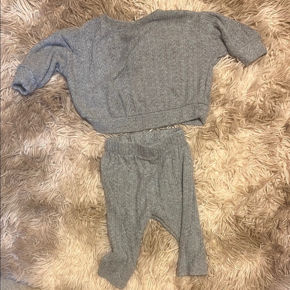 Cat & Jack Gray Leggings Soft Tapered Fit